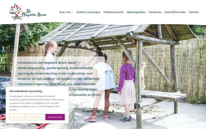 Ekraanipilt saidist demagischeboom.nl