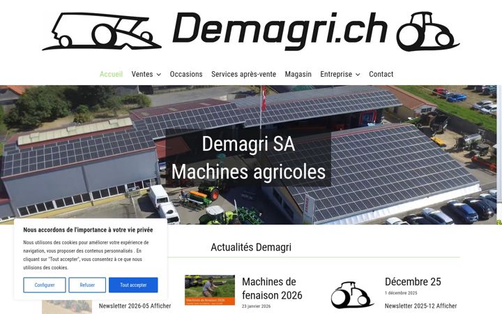 Screenshot of demagri.ch