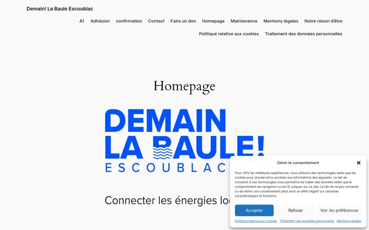 Snímek obrazovky demain-labaule.fr