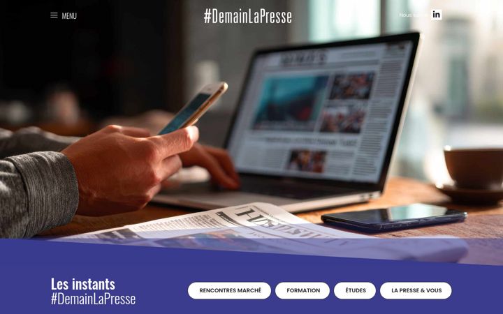 Snímek obrazovky demainlapresse.fr