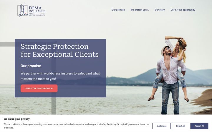 Screenshot of demainsurance.com