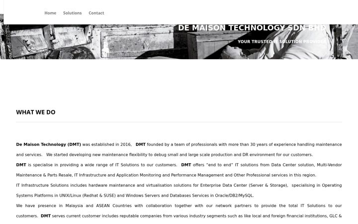 Screenshot of demaisontech.com
