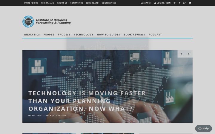 Screenshot of demand-planning.com
