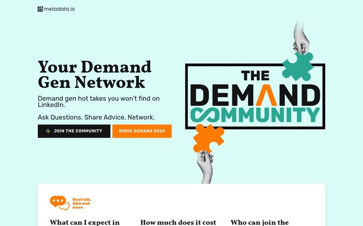 Captură de ecran a demand.org