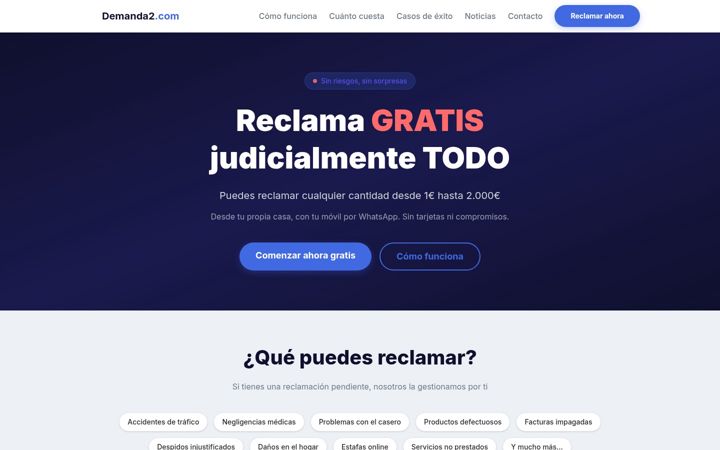 Screenshot of demanda2.com