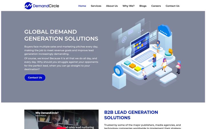 Screenshot of demandcircle.com