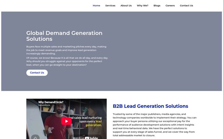 Screenshot of demandcircle.net