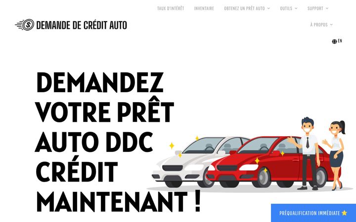 Képernyőkép: demandecredit.ca