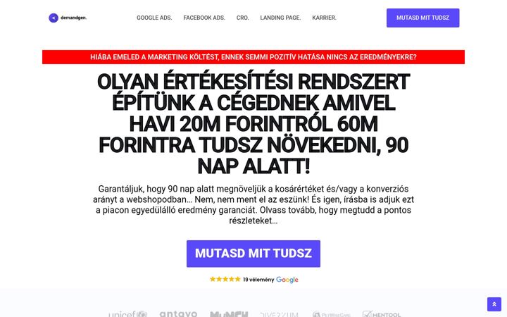 Zrzut ekranu demandgen.hu