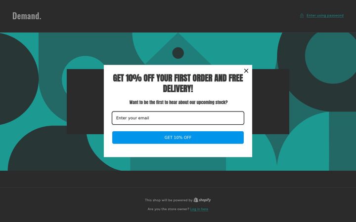 Screenshot of demandstore.co.uk