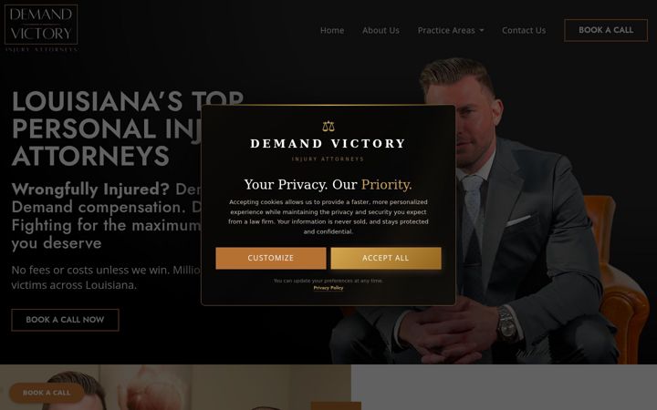 Screenshot of demandvictory.com