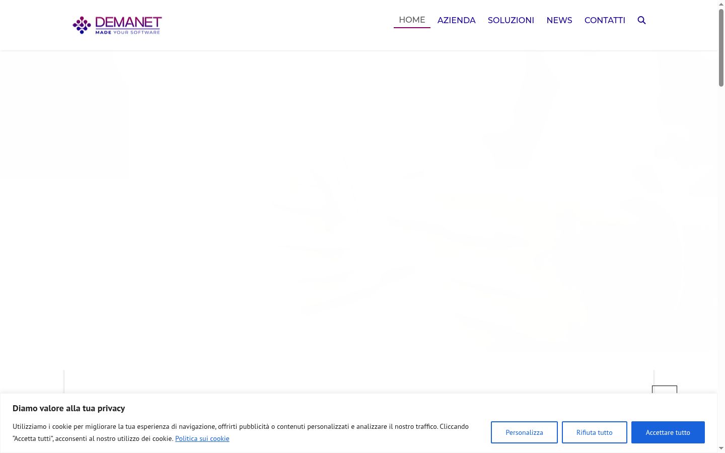 Screenshot des Einwilligungsbanners vor jeglicher Interaktion