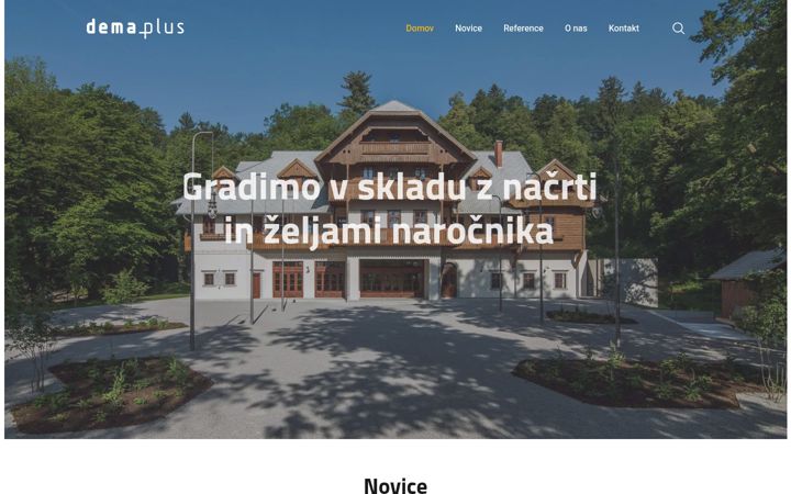 Screenshot von demaplus.si