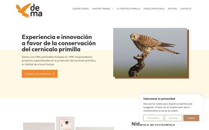Screenshot of demaprimilla.org