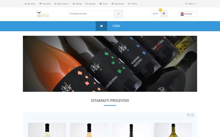 Screenshot of demar-vina.com