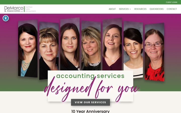 Screenshot of demarcocpallc.com