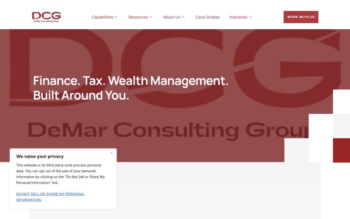 Screenshot of demarconsultinggroup.com
