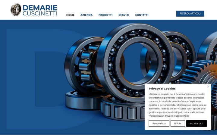 Screenshot of demariecuscinetti.com