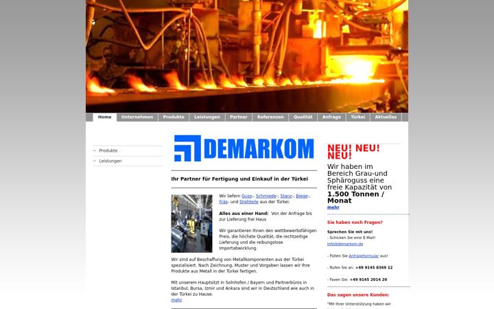 Screenshot of demarkom.de