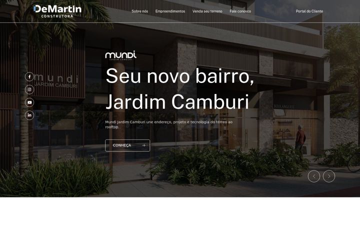 Képernyőkép: demartinconstrutora.com.br