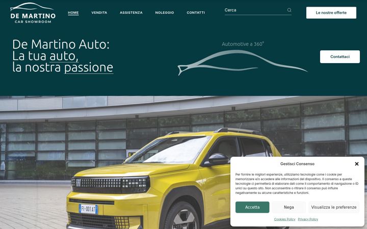 Screenshot of demartinoauto.it