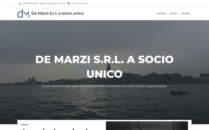 Screenshot of demarzisrl.it