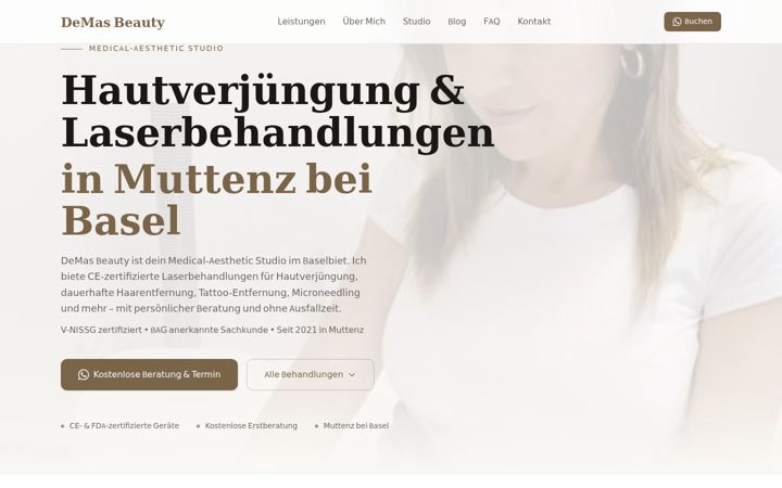 Screenshot of demas-beauty.ch