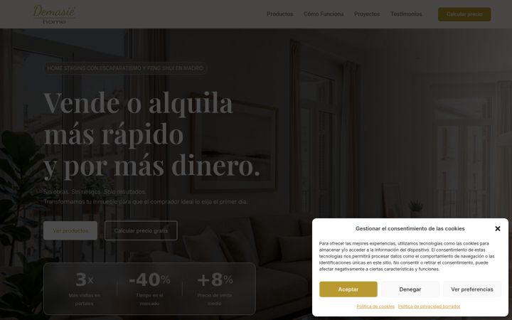 Screenshot of demasiehome.com