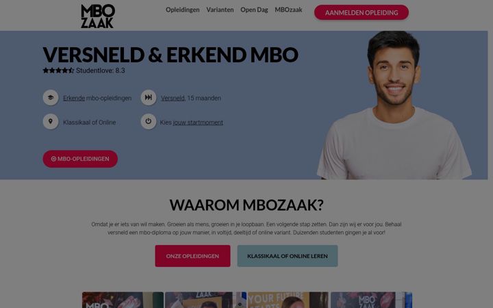 Screenshot of dembozaak.nl