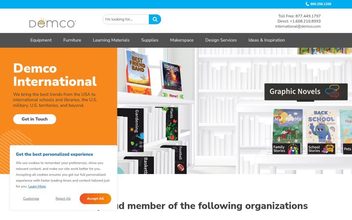 Screenshot of demco.com