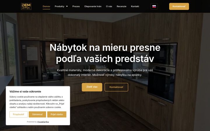 Screenshot of demdesign.sk