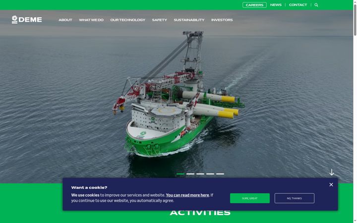 Екранна снимка на deme-group.com