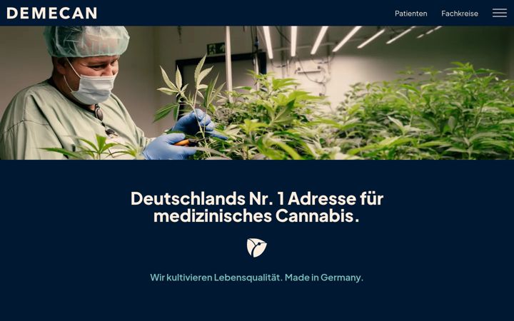 Screenshot of demecan.de
