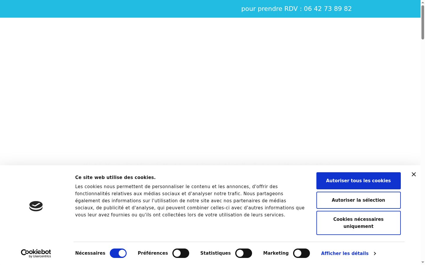 Screenshot van de toestemmingsbanner zoals getoond vóór enige interactie
