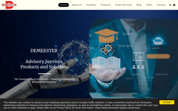 Screenshot of demeester-global.com