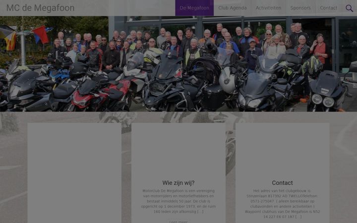 Screenshot di demegafoon.nl