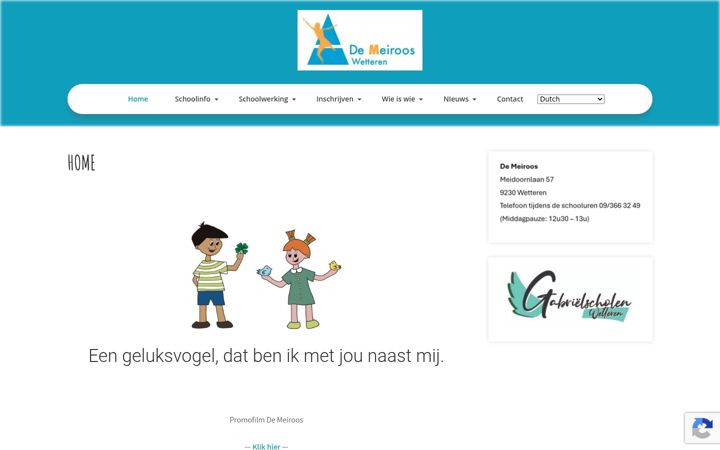 Screenshot of demeiroos.be