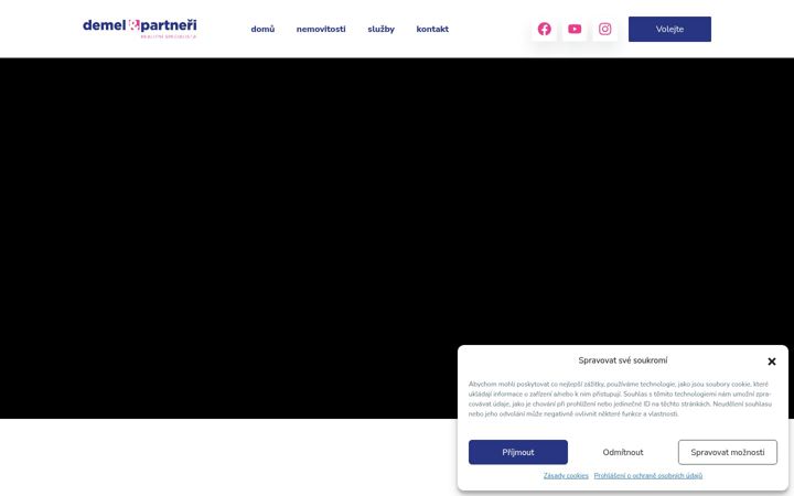 Screenshot stránky demelapartneri.cz