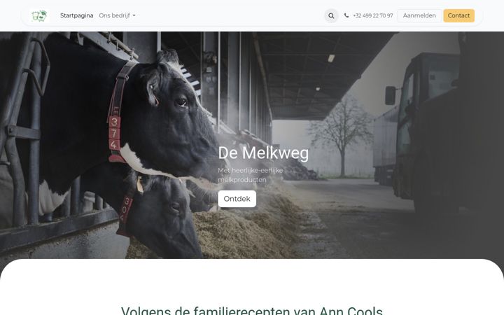 Screenshot of demelkweg.be