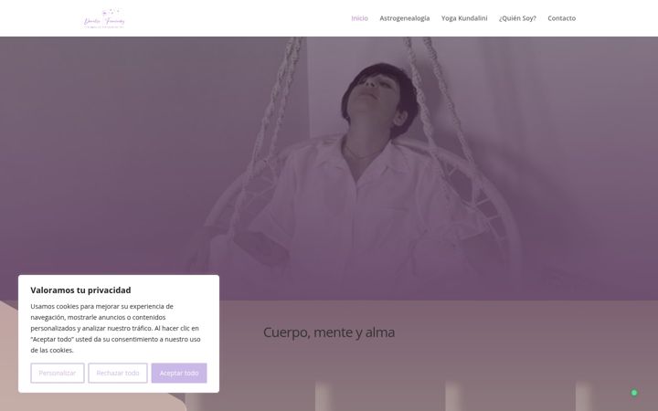 Screenshot of demelsafernandez.com