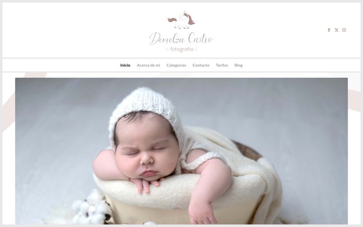 Screenshot of demelzafotografia.com
