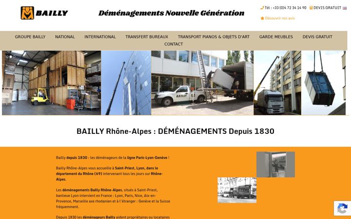 Skjermbilde av demenagement-bailly.fr