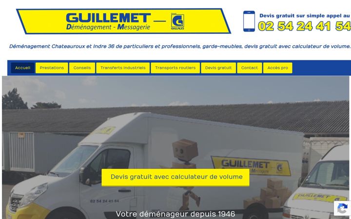 Screenshot of demenagement-guillemet.com