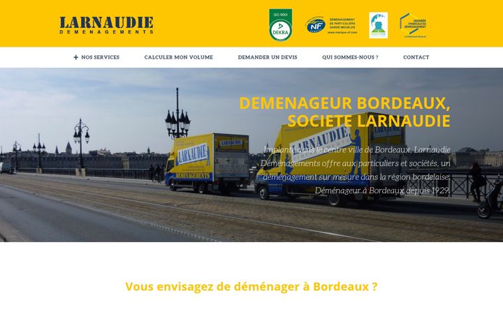 Screenshot of demenagement-larnaudie.com