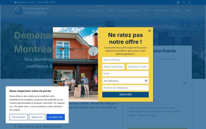 Képernyőkép: demenagement-montreal.ca