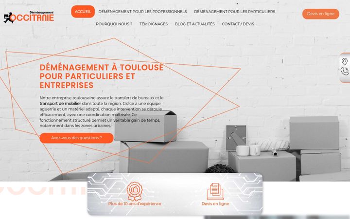 Screenshot of demenagement-occitanie.fr