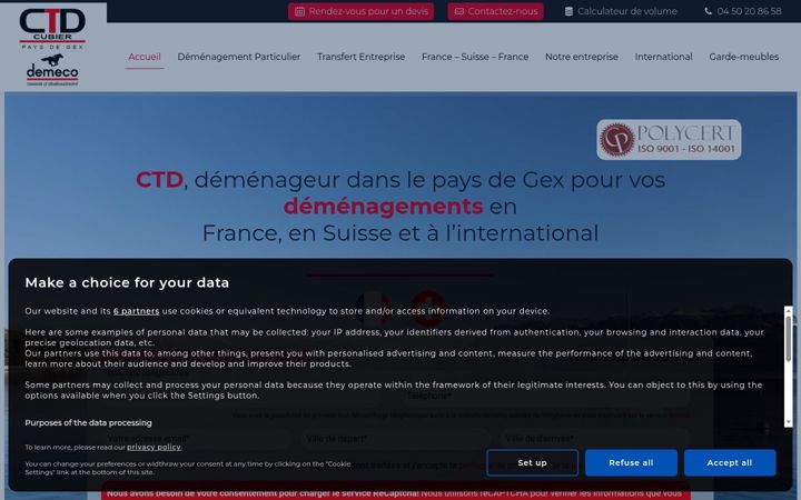Screenshot of demenagement-pays-gex.com