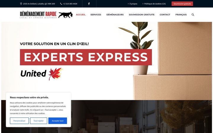 Screenshot of demenagement-rapide.com