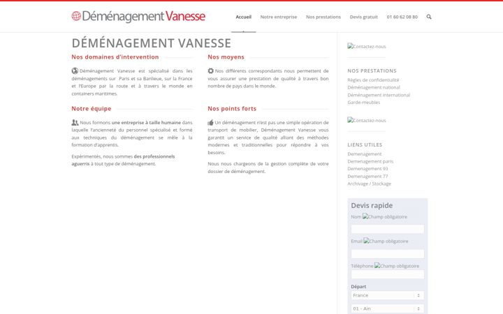 Screenshot of demenagement-vanesse.fr