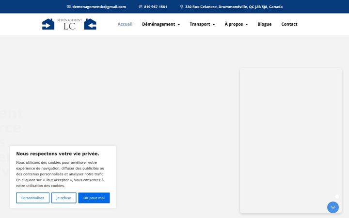 Képernyőkép: demenagementlc.ca